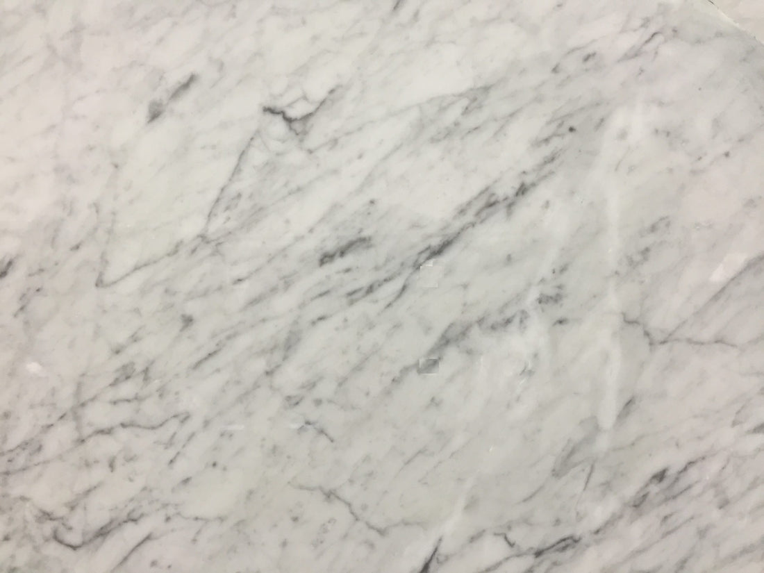 Bianco Carrara Marble countertop slab detail