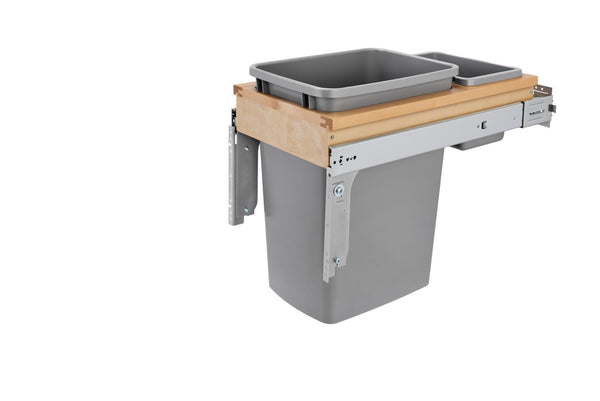 Wood Top Mount Waste Container