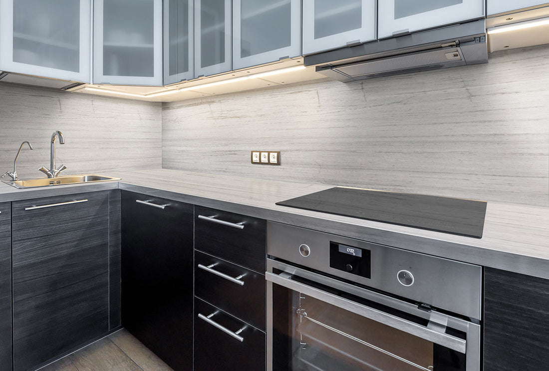 Fantasy White Marble countertop in a kitchen