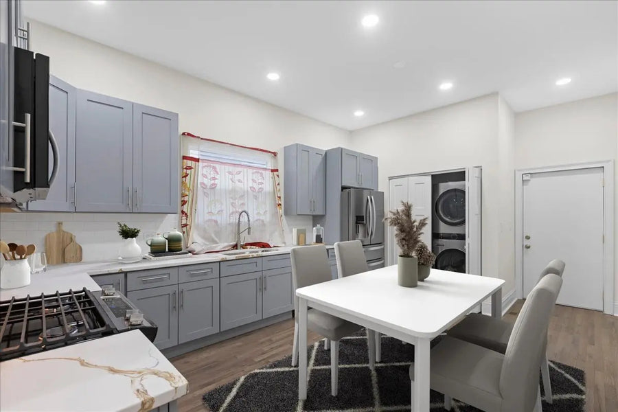 Elegant Gray Shaker Kitchen Transformation in Arlington Heights, IL