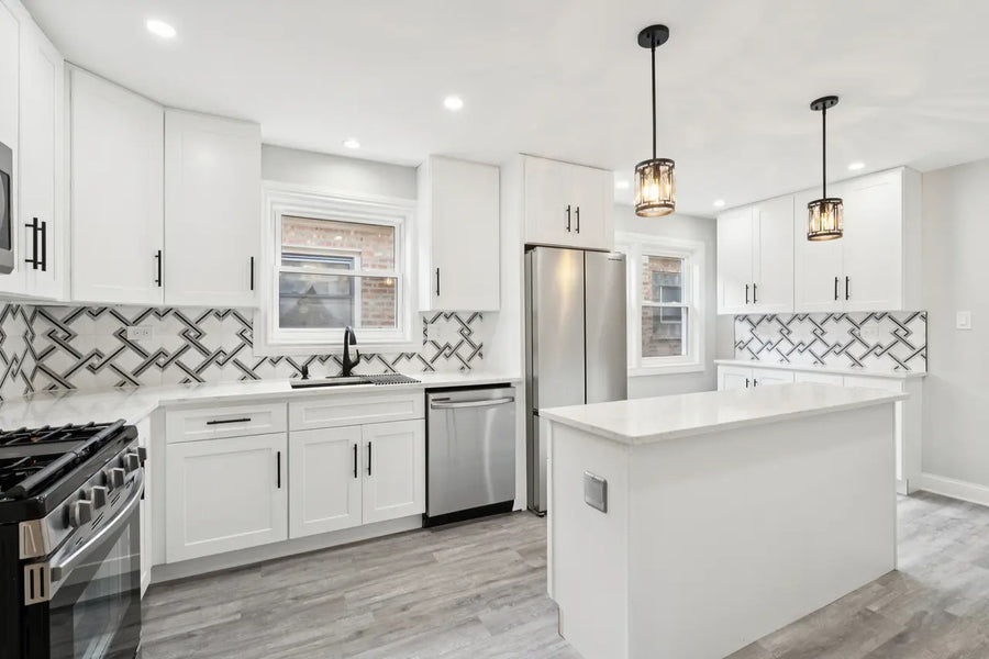 Shaker White Kitchen in Chicago, IL