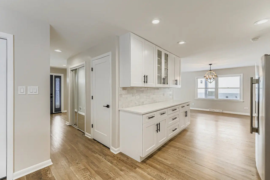 Two-Tone Charcoal Shaker & Shaker White Kitchen in Arlington Heights, IL