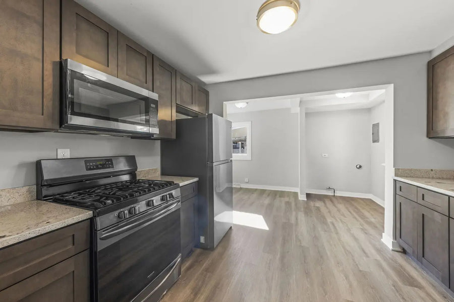 Two-Tone Charcoal Shaker & Shaker White Kitchen in Oak Lawn, IL