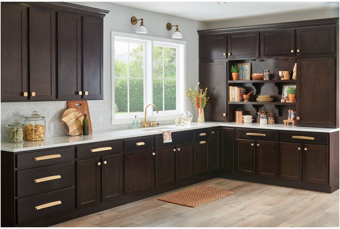 Renzo Cabinet Knob installed on cabinets