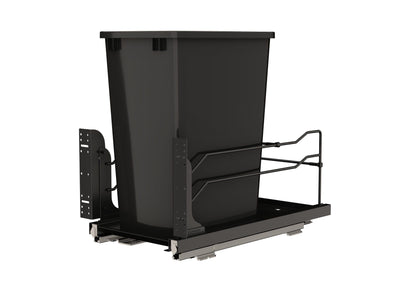 Steel Bottom Mount Pullout Waste Container w/ Soft-Close