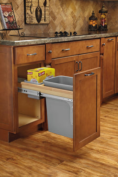 Wood Top Mount Waste Container