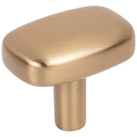 1-1/2" Rounded Rectangle Loxley Cabinet Knob in Satin Bronze