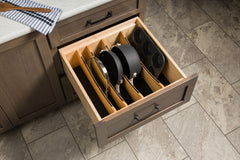 Craftsman Collection Solid Wood Adjustable Deep Drawer Divider Insert