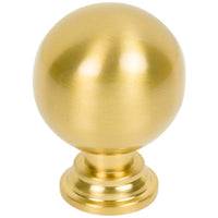 1-1/8" Davis Cabinet Knob in Brushed Gold