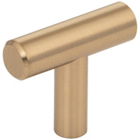 1-9/16" Naples Cabinet "T" Knob in Satin Bronze