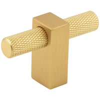2-3/8" Larkin Knurled "T" Knob in Brushed Gold