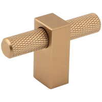 2-3/8" Larkin Knurled "T" Knob in Satin Bronze