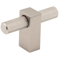 2-3/8" Larkin Knurled "T" Knob in Satin Nickel