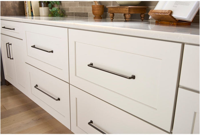 1-3/8" Griffin Cabinet Knob installed on cabinets