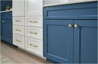 1-1/4" Octagonal Wheeler Cabinet Knob in installed