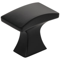 1-1/4" Flared Philip Cabinet Knob in Matte Black