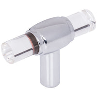 2" Carmen Cabinet "T" Knob in Polished Chrome
