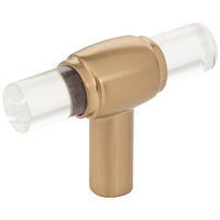 2" Carmen Cabinet "T" Knob in Satin Bronze