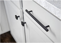 1-1/8" Square Dominique Cabinet Knob in installed