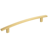 Square Thatcher Cabinet Bar Pull in Brushed Gold