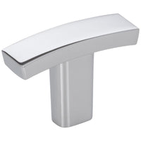 1-1/2" Square Thatcher Cabinet "T" Knob in Polished Chrome