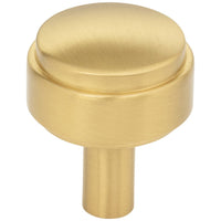 1-1/8" Hayworth Cabinet Knob in Brushed Gold