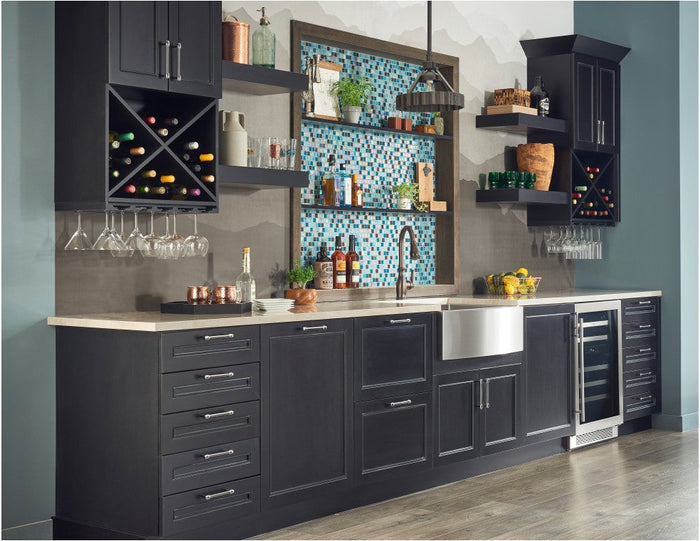 1-1/8" Hayworth Cabinet Knob installed on cabinets