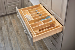 Wood Trim-to-Fit Utensil/Cutlery Tray Insert