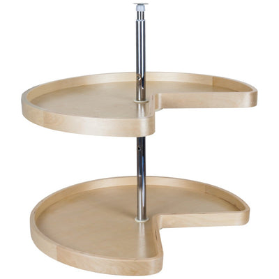 Banded Wood Lazy Susan Set
