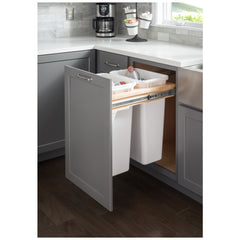 Wood Top-Mount Trashcan Pullout