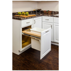 Wood Top-Mount Trashcan Pullout