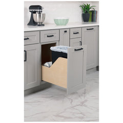 Wood Bottom-Mount Soft-close Trashcan Pullout