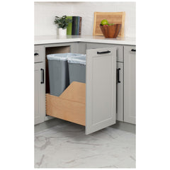 Wood Bottom-Mount Soft-close Trashcan Pullout