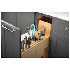 'No Wiggle' Magnetic Knife Organizer Soft-close Pullout