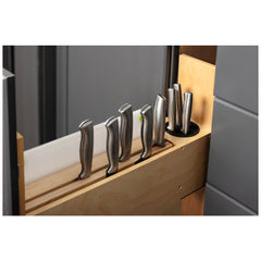 'No Wiggle' Magnetic Knife Organizer Soft-close Pullout