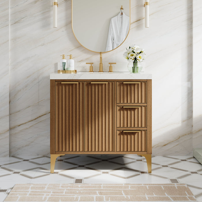 Oak Metro Vanity