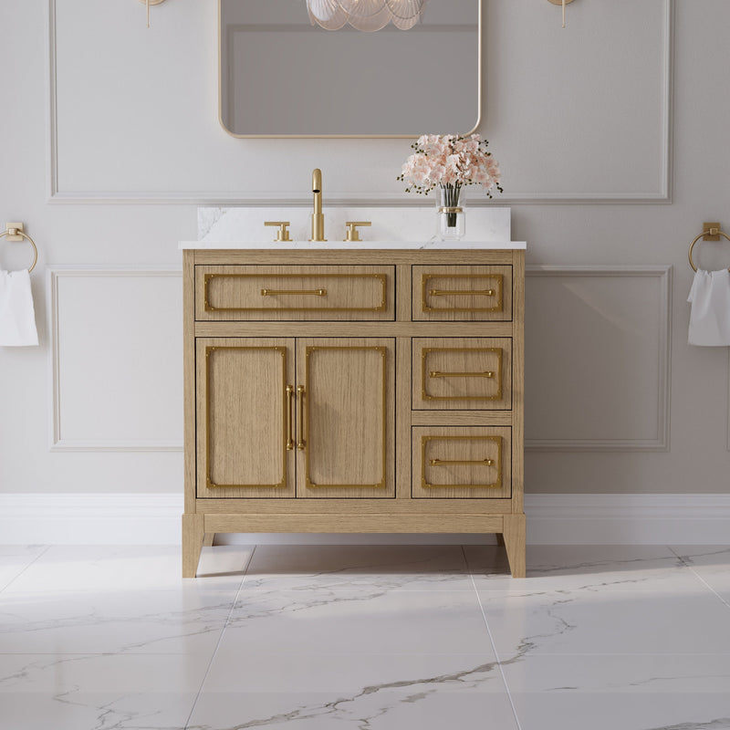 Steel Oak Vanity