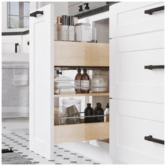 'No Wiggle' Soft-close Vanity Cabinet Pullout