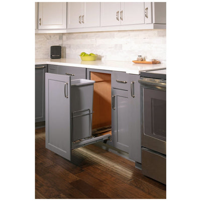 Wire Trashcan Pullout with Soft-close Slides
