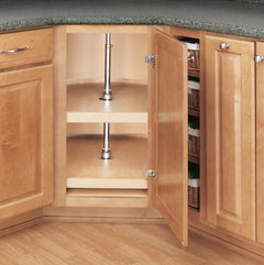 Wood Classic D-Shaped Lazy Susan (2 Shelves)