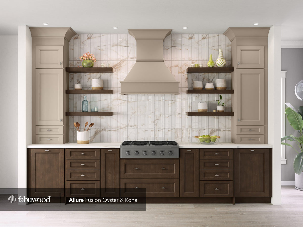 Fabuwood Fusion Kitchen in Oyster & Kona