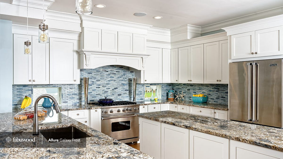 Fabuwood Galaxy Kitchen in Frost with Island