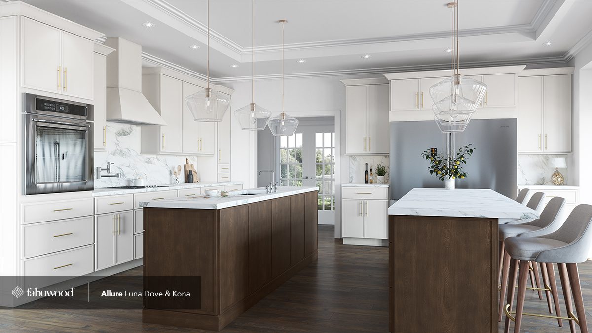 Fabuwood Luna Kitchen in Dove & Kona