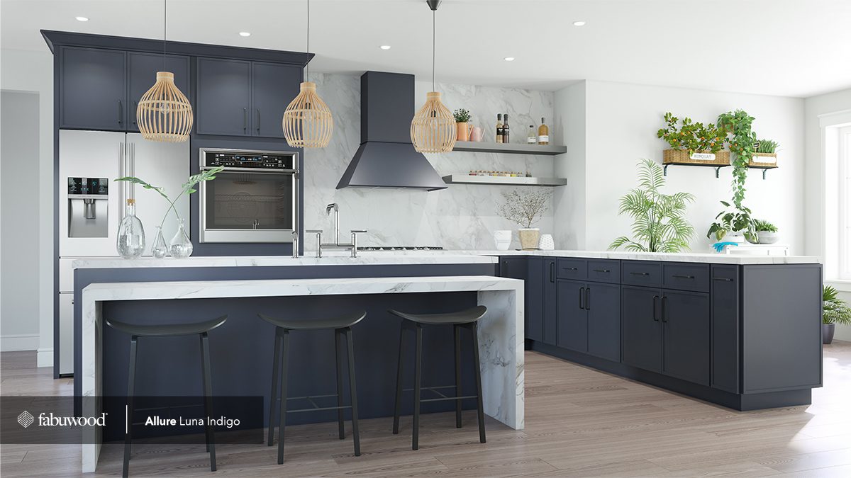 Fabuwood Luna Kitchen in Indigo