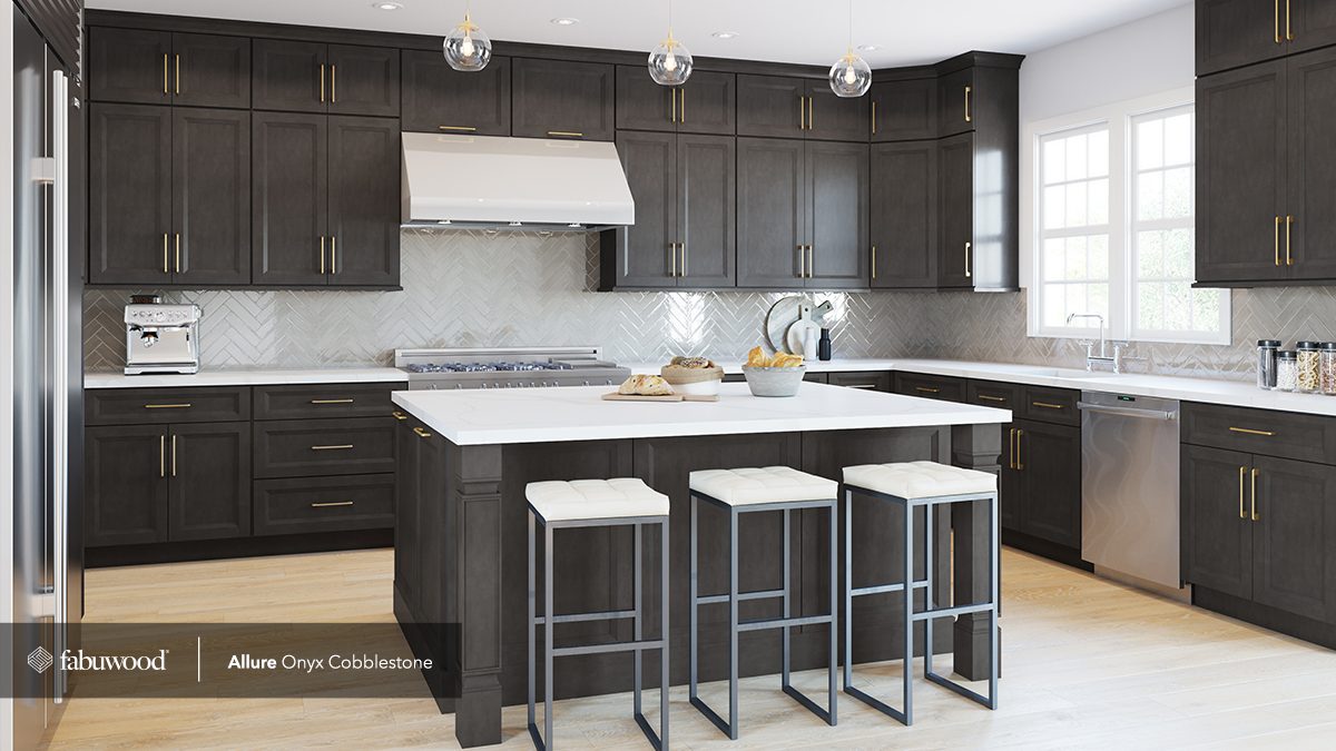 Fabuwood Onyx Kitchen in Cobblestone