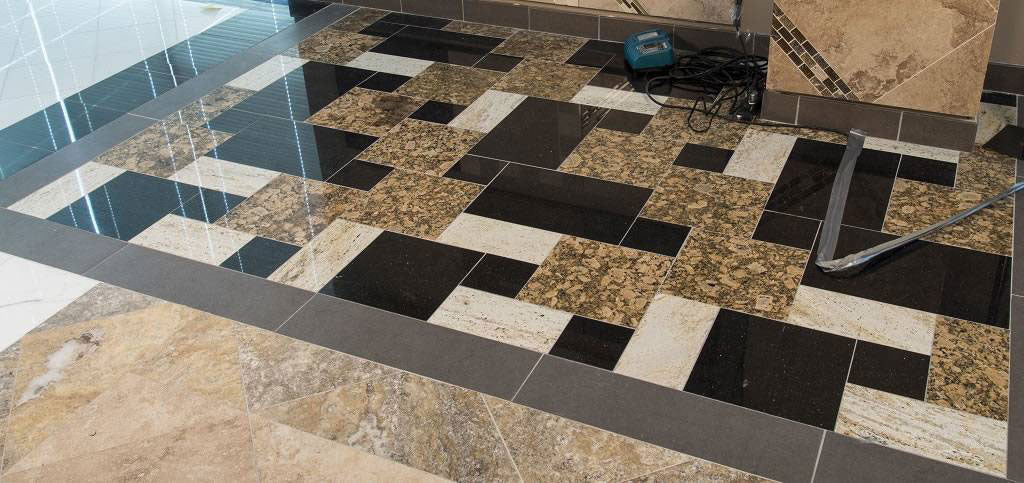 Black Galaxy Granite countertop in a kitchen