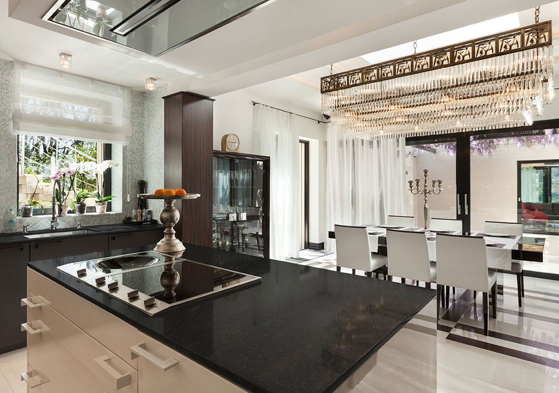 Black Pearl Granite countertop in a kitchen