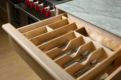 Wood Trim-to-Fit Utensil/Cutlery Tray Insert