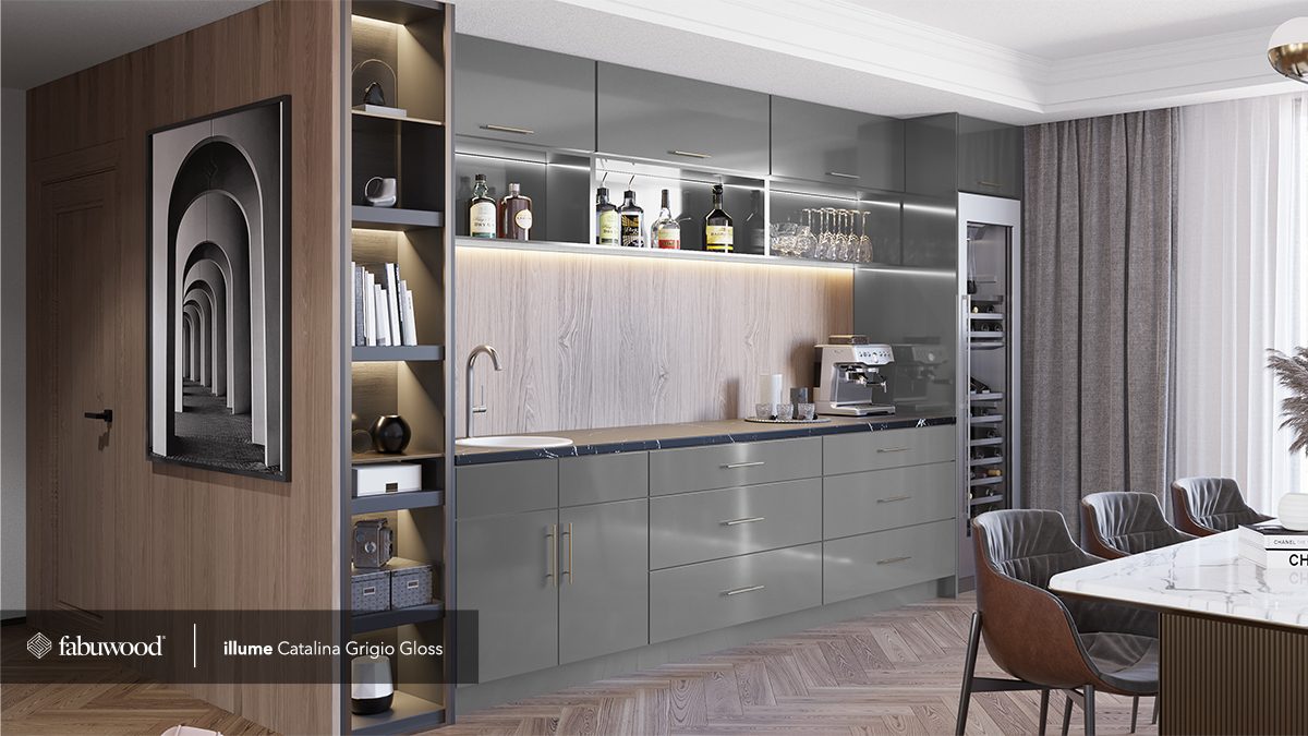 Fabuwood Catalina Kitchen in Grigio Gloss