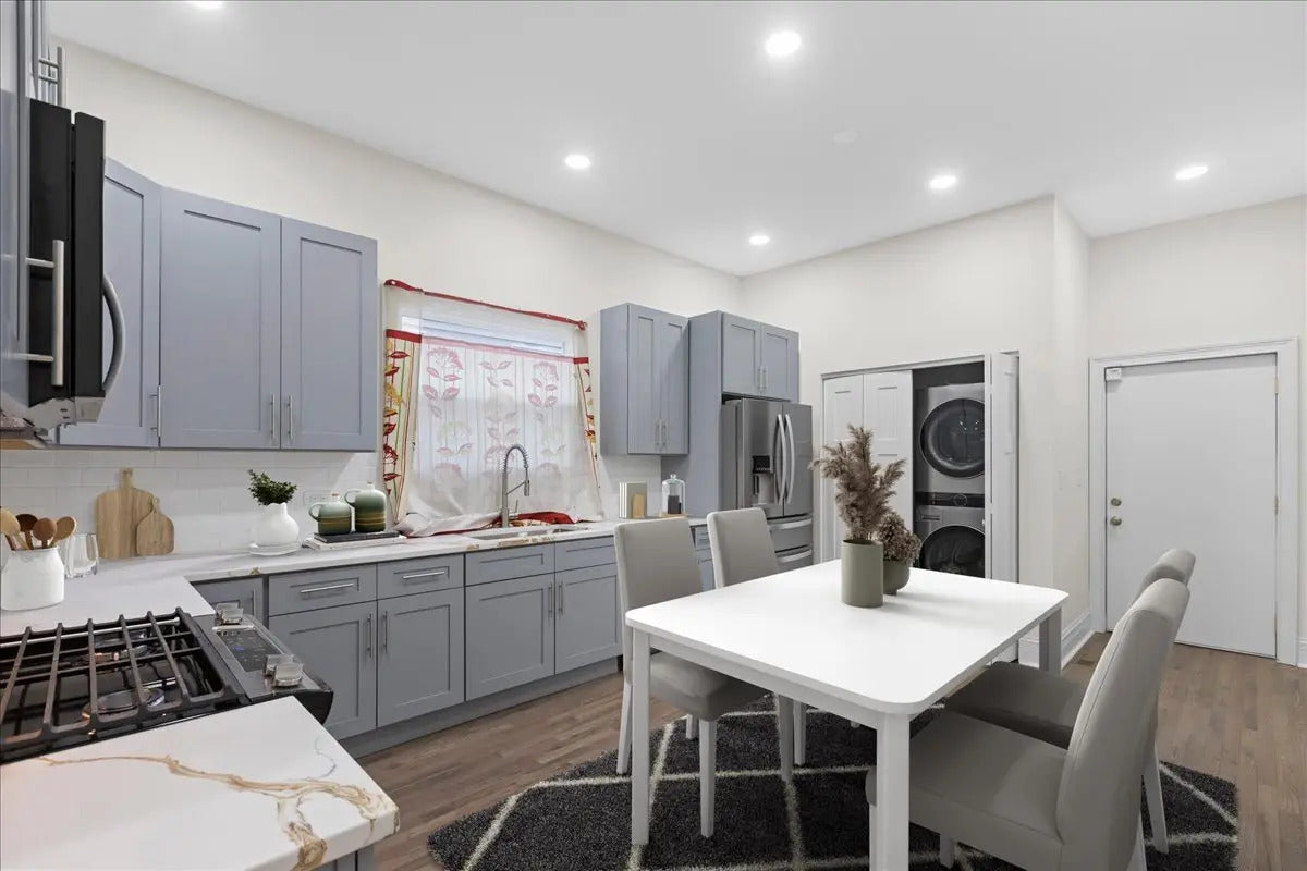 Elegant Gray Shaker Kitchen Transformation in Arlington Heights, IL